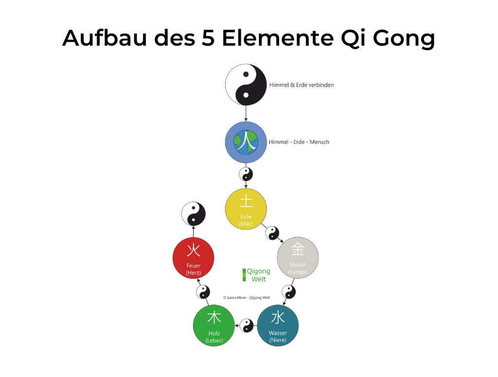 5 Elemente Qi Gong Aufbau